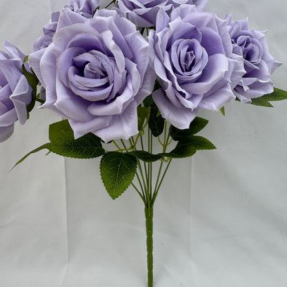 Lavender Silk Fruit Rose Bush - 9 Heads