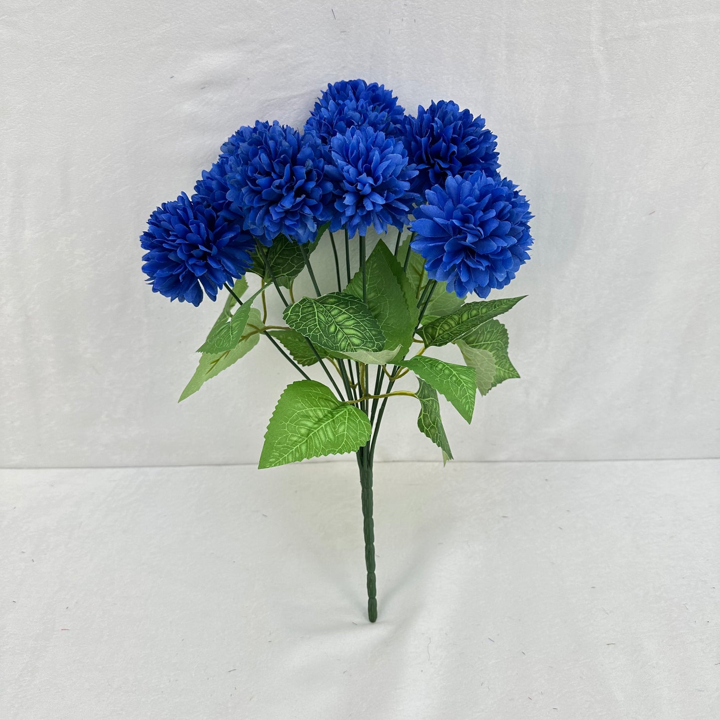 Blue Silk Autumn Chrysanthemum Bush - 12 Heads