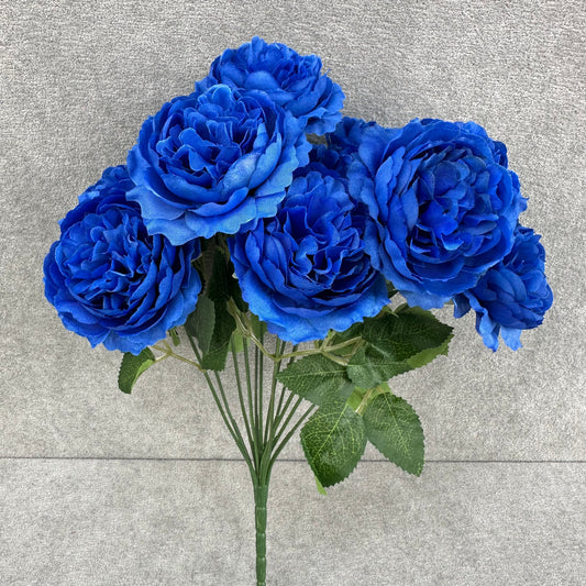 Blue Silk Lucky Ranunculus Bush - 12 Heads
