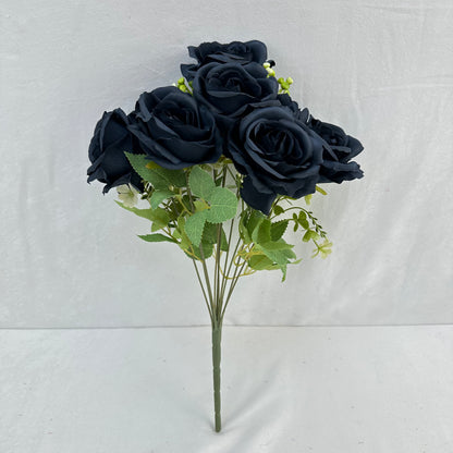 Blue Silk Acacia Rose Bush - 10 Heads