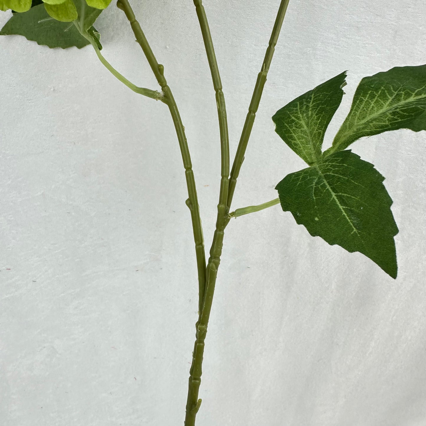 Green Silk French Dahlia Spray - 3 Heads