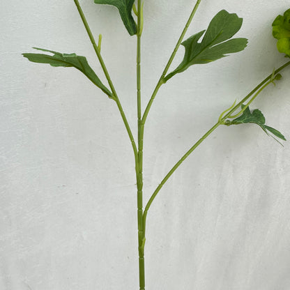 Green Silk Nerine Peony Bush - 4 Heads