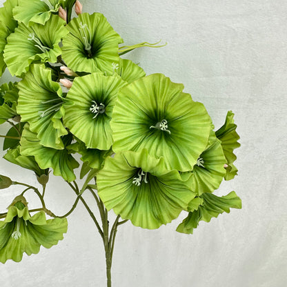 Green Silk Morning Glory Spray