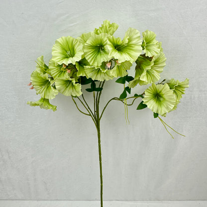 Green Silk Morning Glory Spray