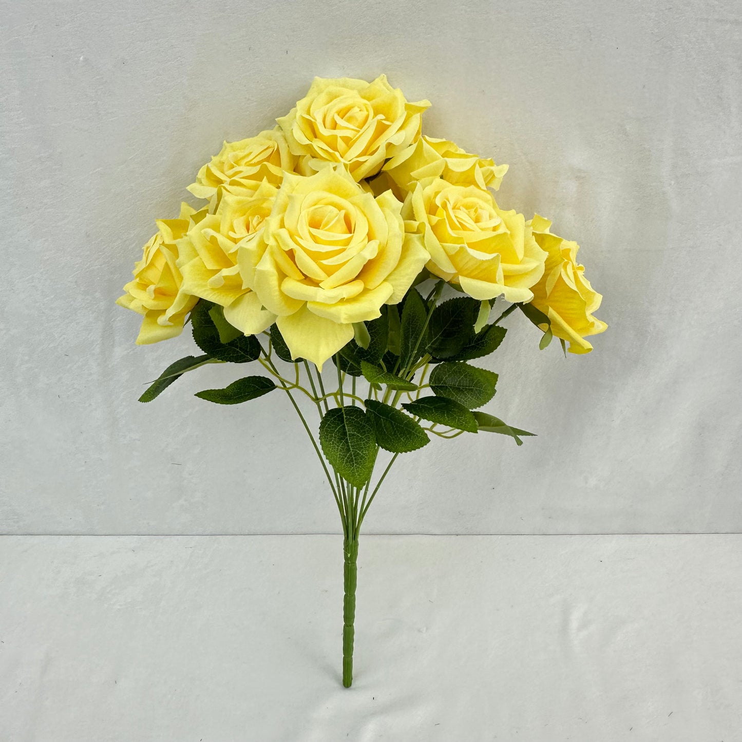 Yellow Silk Fruit Rose Bush - 9 Heads