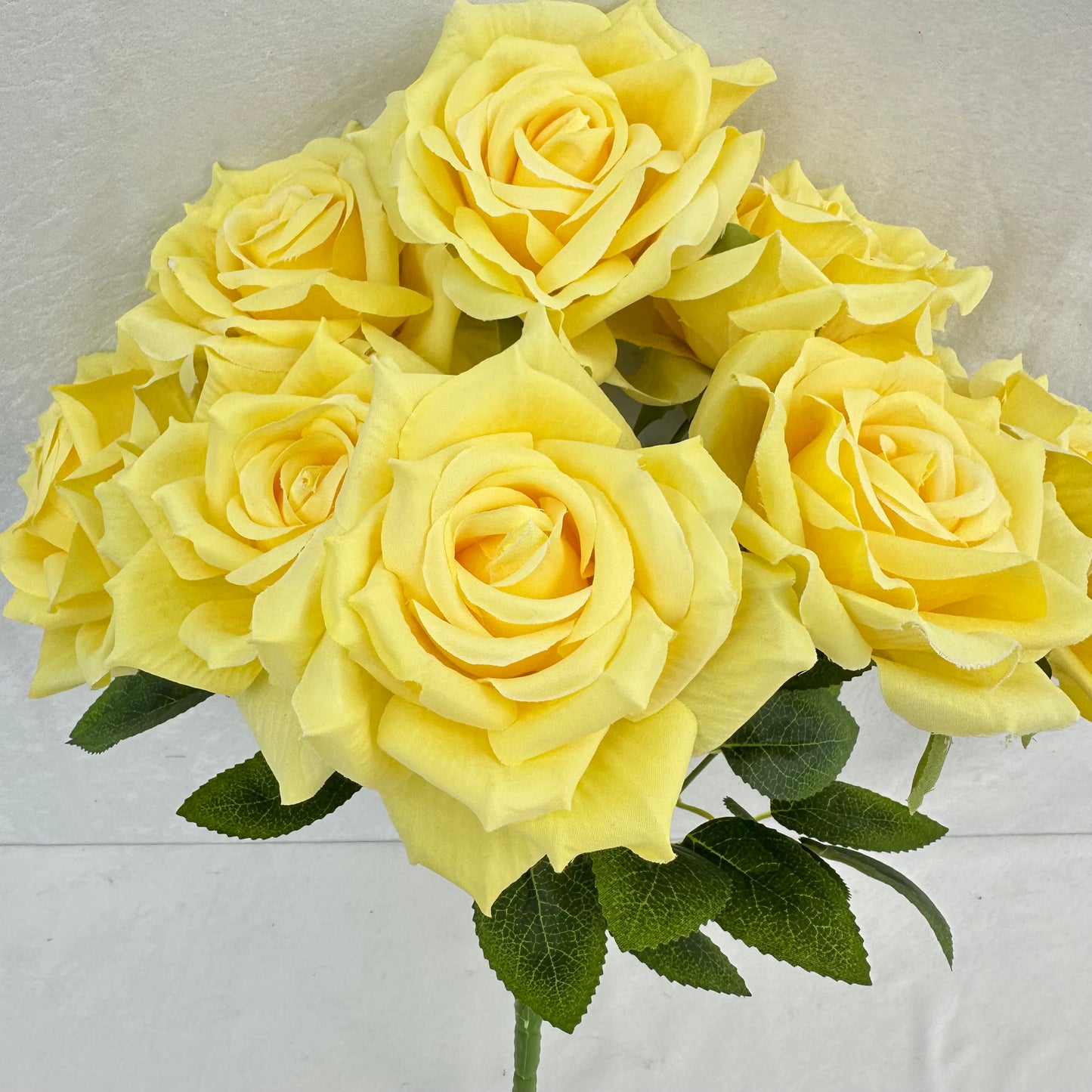 Yellow Silk Fruit Rose Bush - 9 Heads