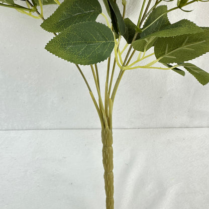 Pink Silk Wrapped Rose Bush - 7 Heads