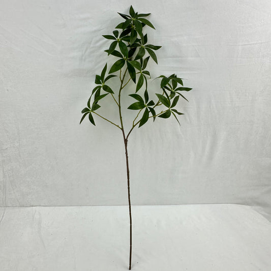 Green Silk Fortune Ruscus Leaf Branch