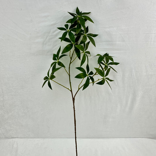 Green Silk Fortune Ruscus Leaf Branch