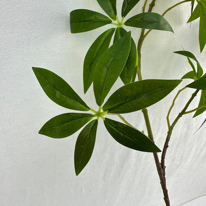 Green Silk Fortune Ruscus Leaf Branch
