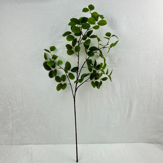 Green Silk Crape Myrtle Leaf Branch