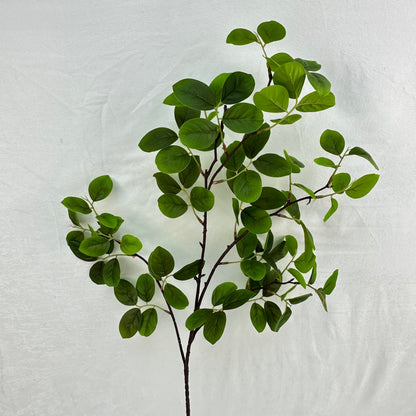 Green Silk Crape Myrtle Leaf Branch