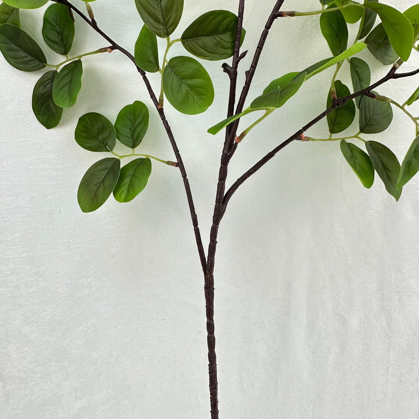 Green Silk Crape Myrtle Leaf Branch