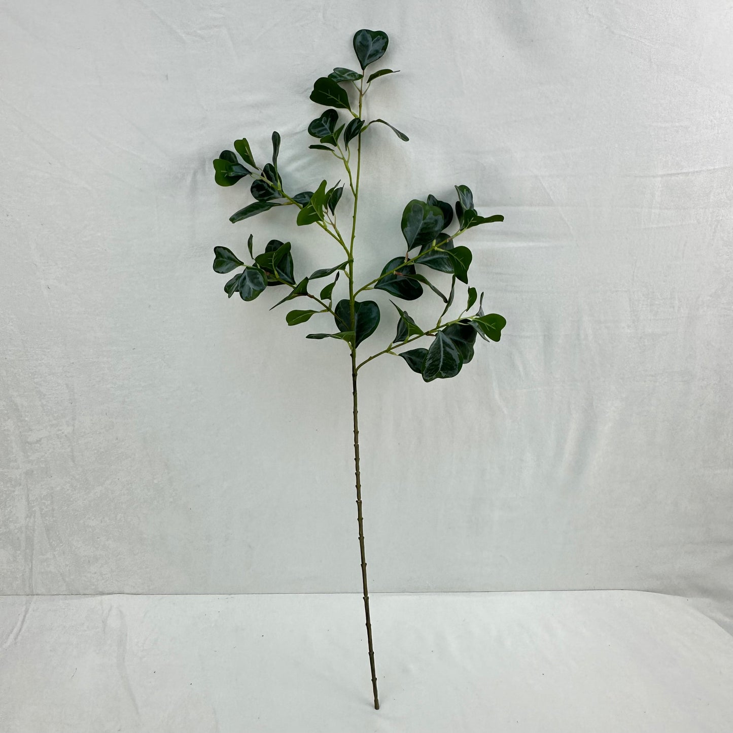 Green Silk Heart Shaped Ficus Leaf Branch