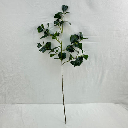 Green Silk Heart Shaped Ficus Leaf Branch