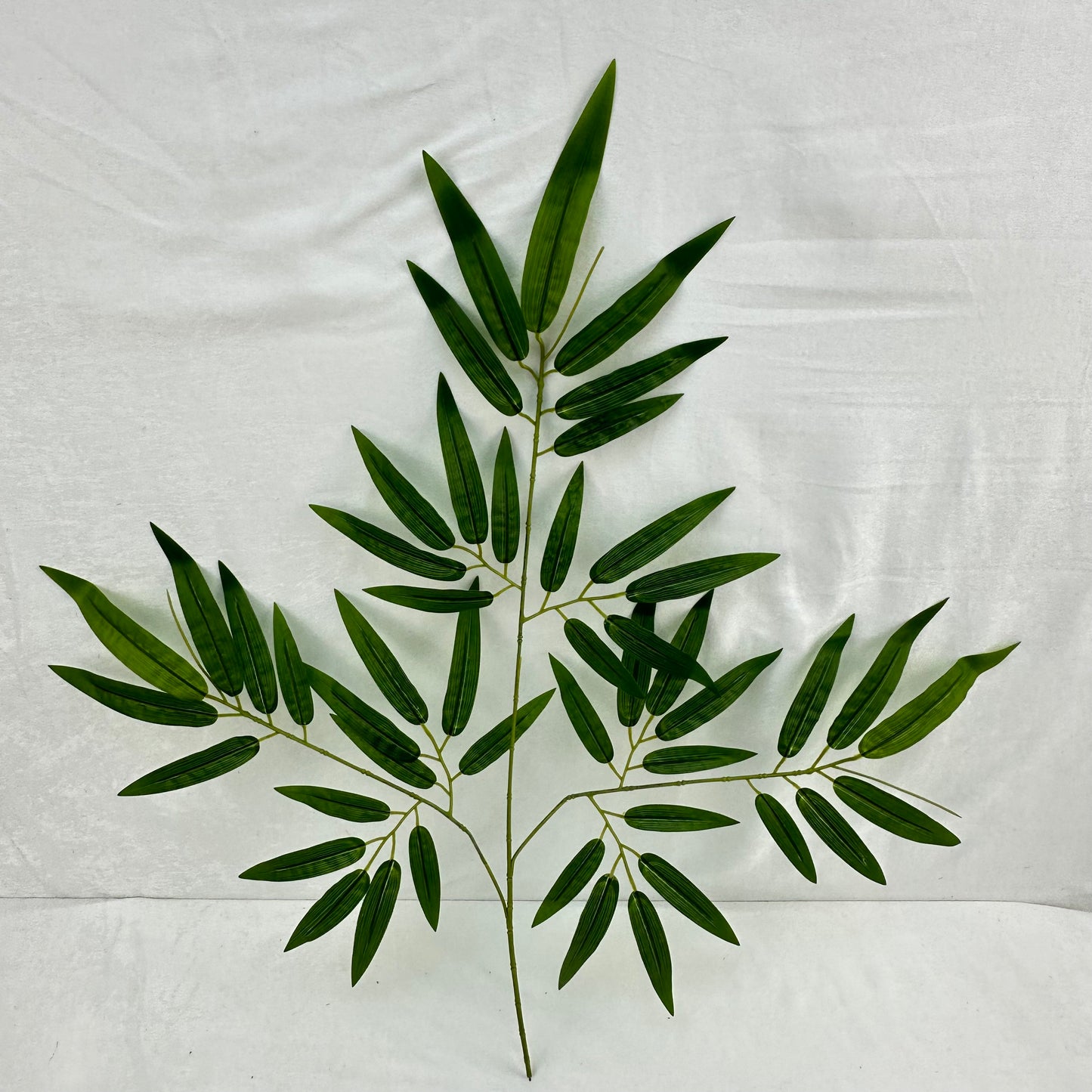 Green Silk Rubber Bamboo Leaf 12 Pack