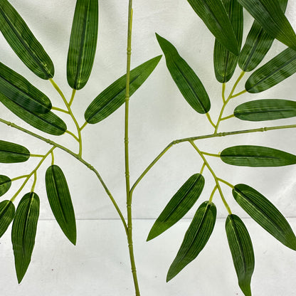 Green Silk Rubber Bamboo Leaf 12 Pack