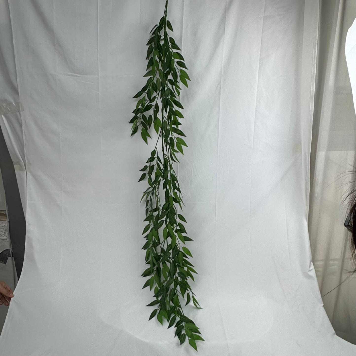 Green Silk Bamboo Leaf Branch 1.7m