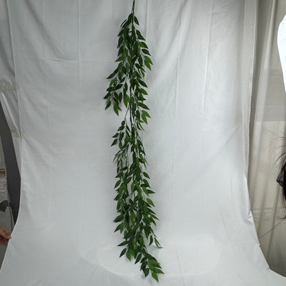 Green Silk Bamboo Leaf Branch 1.7m