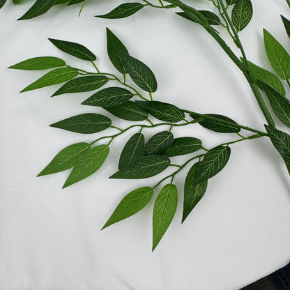 Green Silk Bamboo Leaf Branch 1.7m