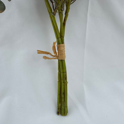 Purple Silk Burnt Edge Rose Bud Bush - 20 Heads