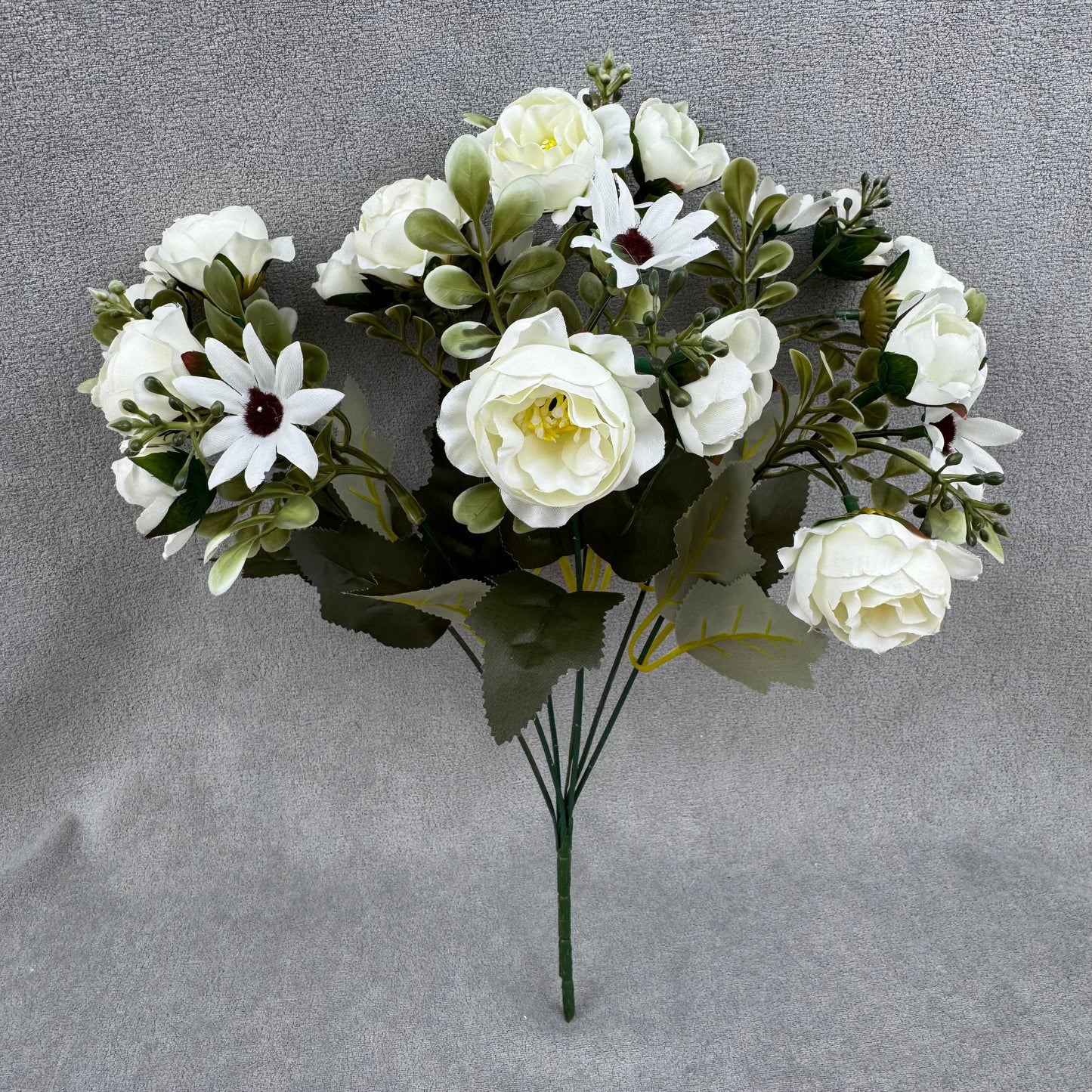 White Silk Peony Bush - 7 Heads