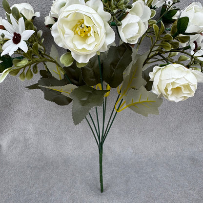 White Silk Peony Bush - 7 Heads