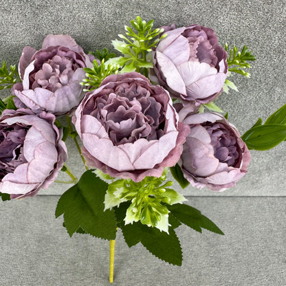 Lavender Silk Round Peony Bush - 5 Heads