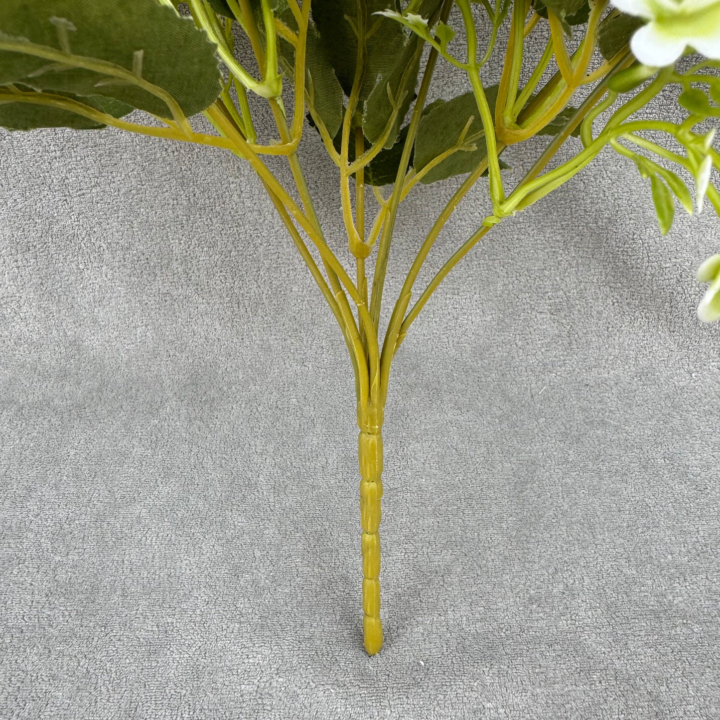 White Silk Carnation Bush - 7 Heads