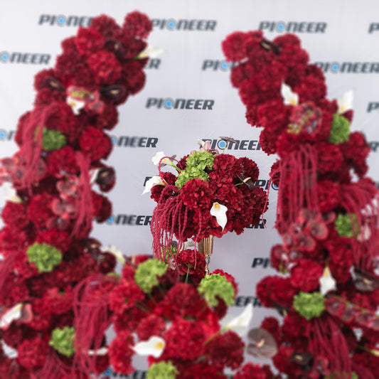 Prime Burgundy Hydrangea Floral Centerpiece