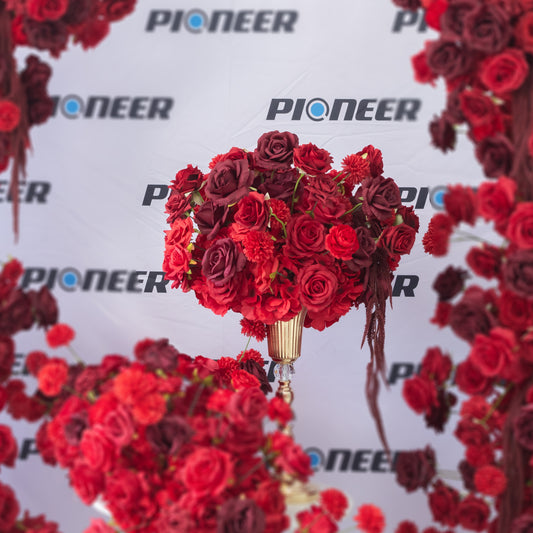 Premium Crimson Rose Floral Centerpiece